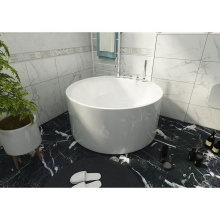 Modern White Color Acrylic Freestanding Round Massage Bathtub